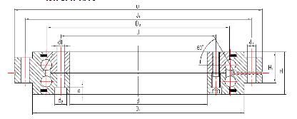 ZKLDF轉(zhuǎn)臺(tái)軸承結(jié)構(gòu)圖